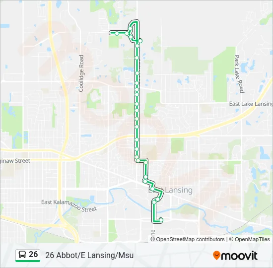 26 Bus Line Map