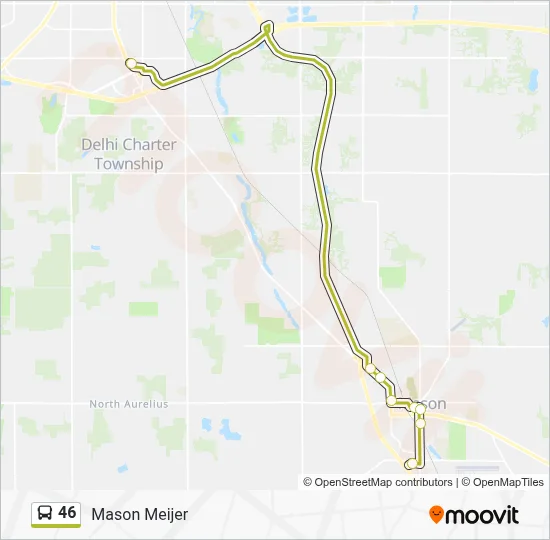 46 Bus Line Map