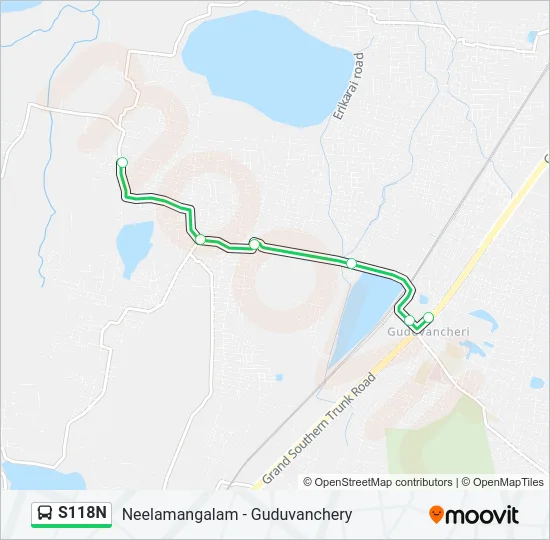 S118N Bus Line Map