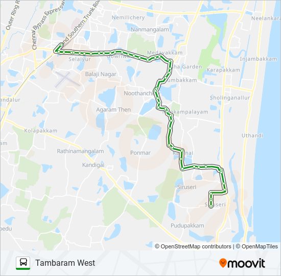 105 Route Schedules, Stops & Maps Tambaram West (Updated)