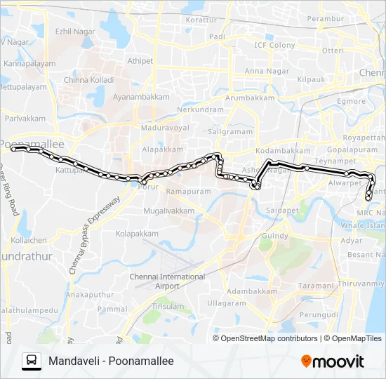 12M Bus Line Map