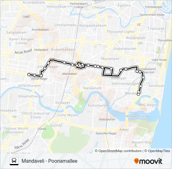 12M Bus Line Map