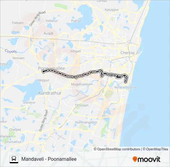 12M Bus Line Map