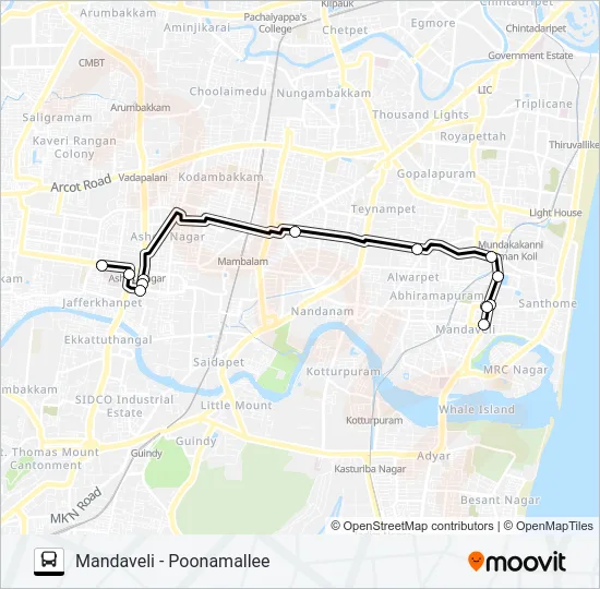 12M Bus Line Map