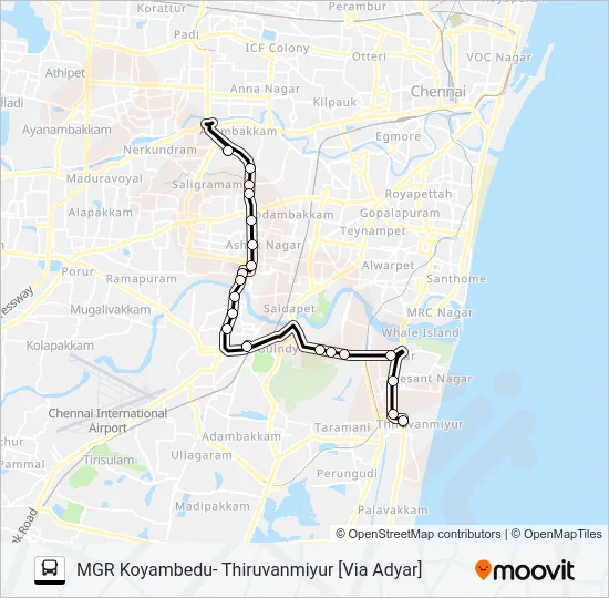 78 Bus Line Map