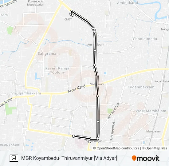 78 Bus Line Map