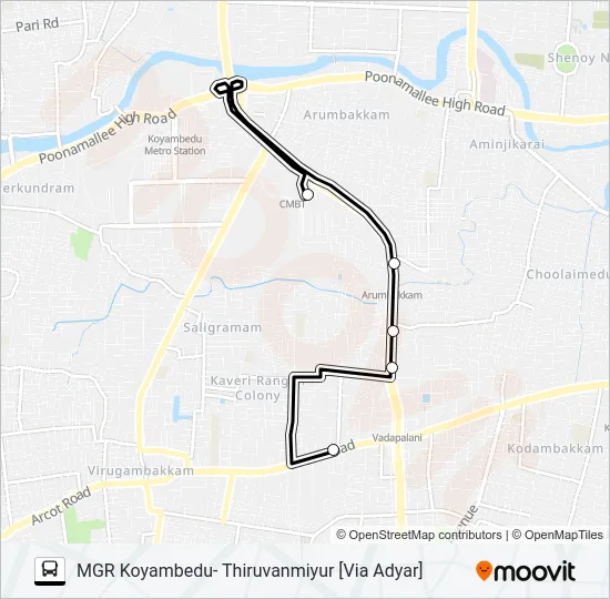 78 Bus Line Map
