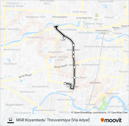 78 Bus Line Map