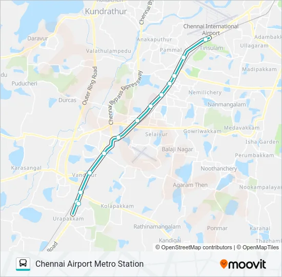 MAA-1 Bus Line Map