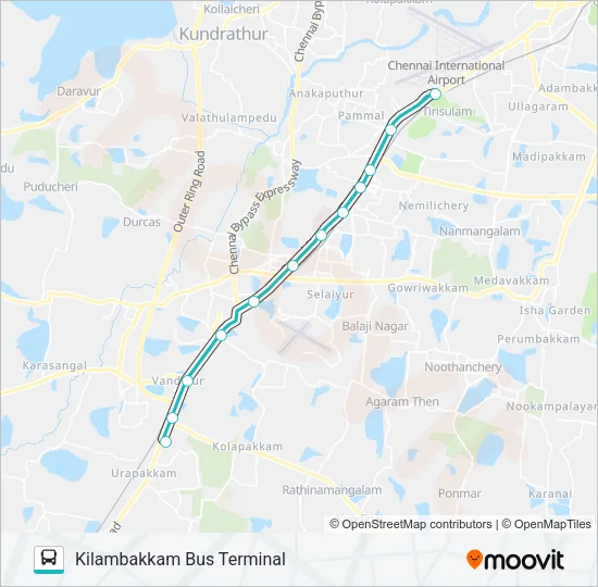 MAA-1 Bus Line Map