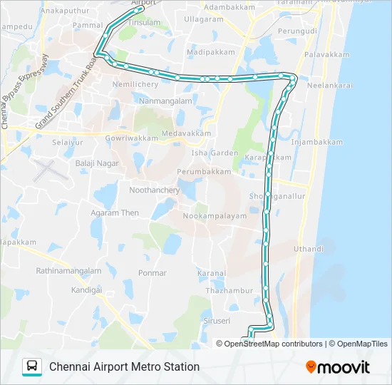MAA-2 Bus Line Map
