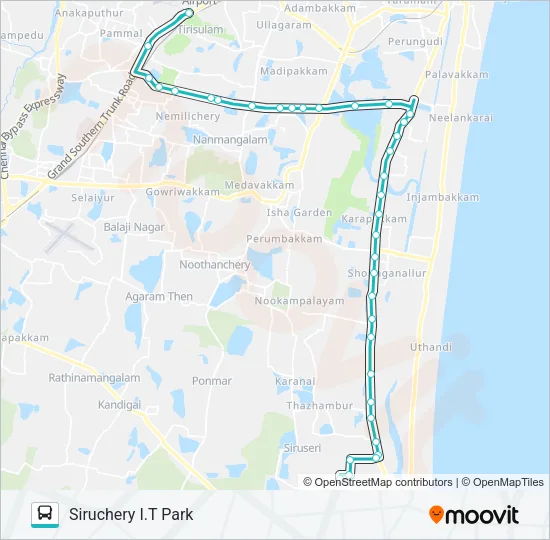 MAA-2 Bus Line Map