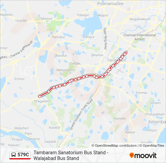 579C Bus Line Map