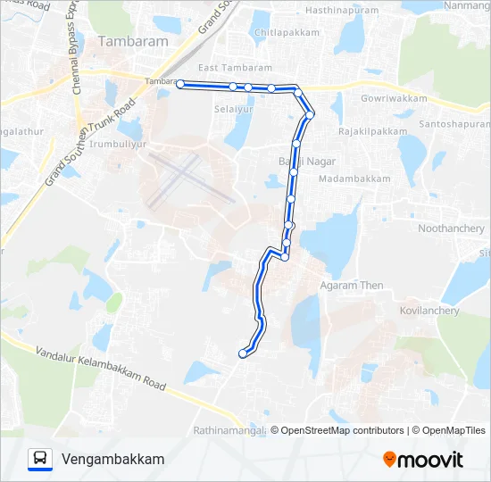 S6 Bus Line Map