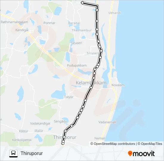 T19 Bus Line Map