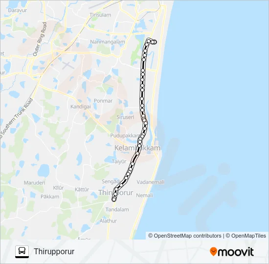 T19 Bus Line Map