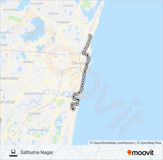 6DET bus Line Map