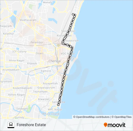 6DET Bus Line Map