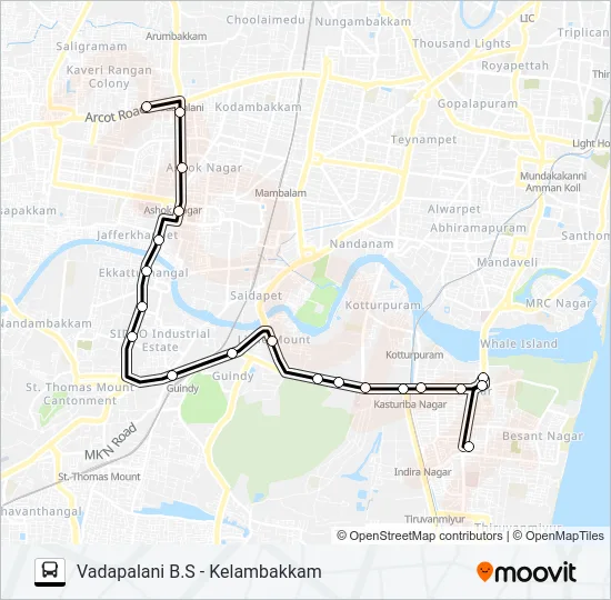 570V Bus Line Map