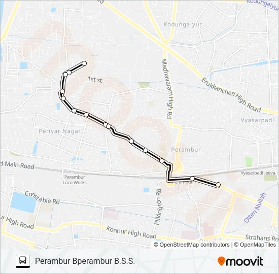 29AEX Bus Line Map