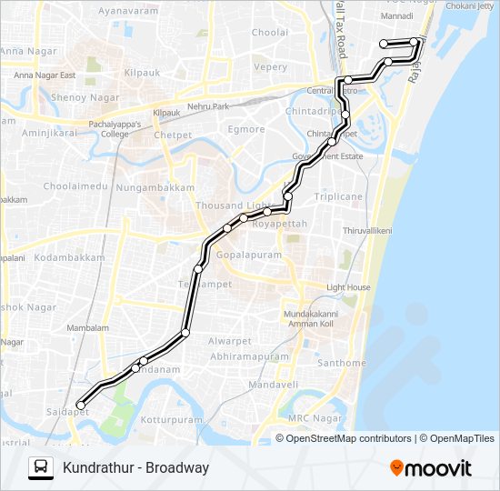 188ET Bus Line Map