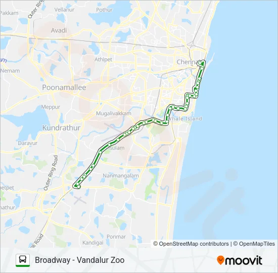 21G Bus Line Map