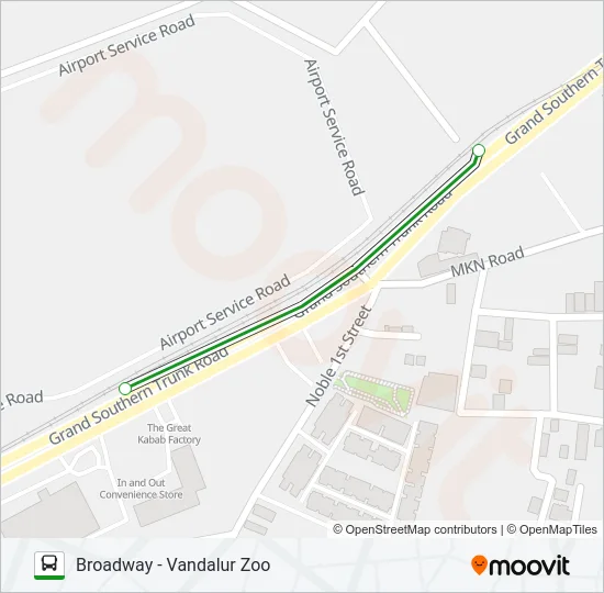 21G Bus Line Map