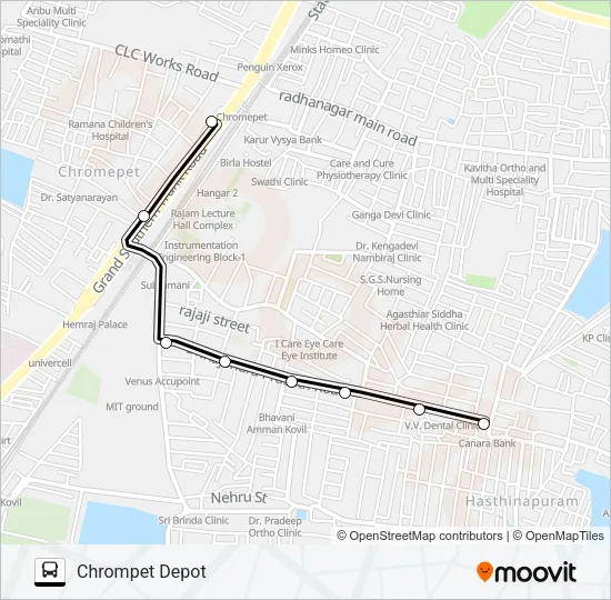 91A Bus Line Map