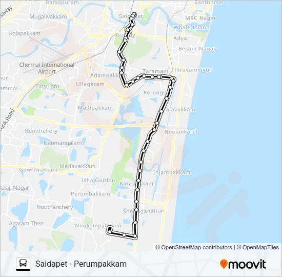119S Bus Line Map