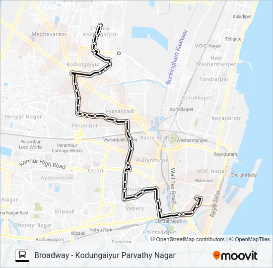 64KET Bus Line Map