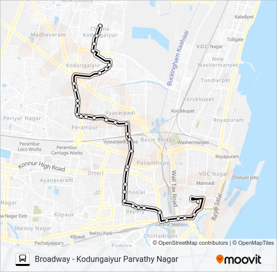 64KET Bus Line Map