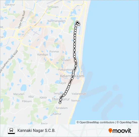 19 Bus Line Map