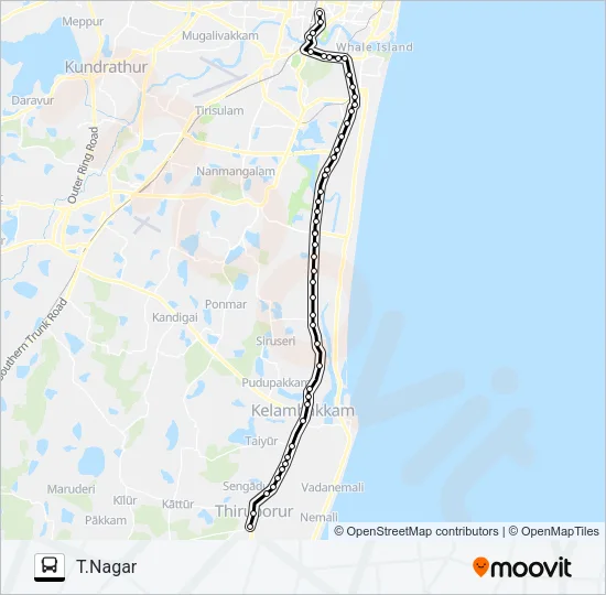 19 Bus Line Map