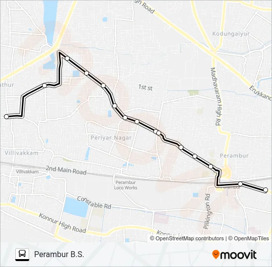 29CEX Bus Line Map
