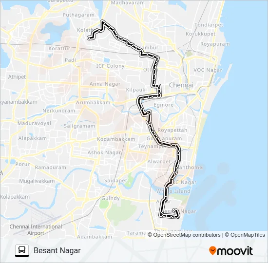 29CEX Bus Line Map