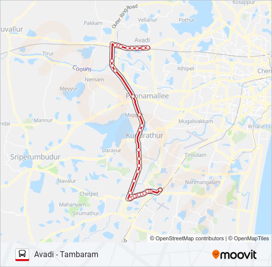 202 Bus Line Map