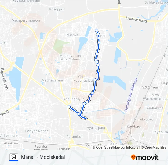 S63 Bus Line Map