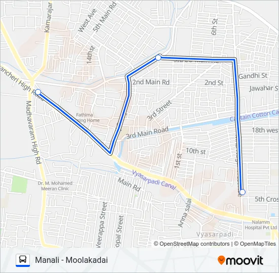 S63 Bus Line Map