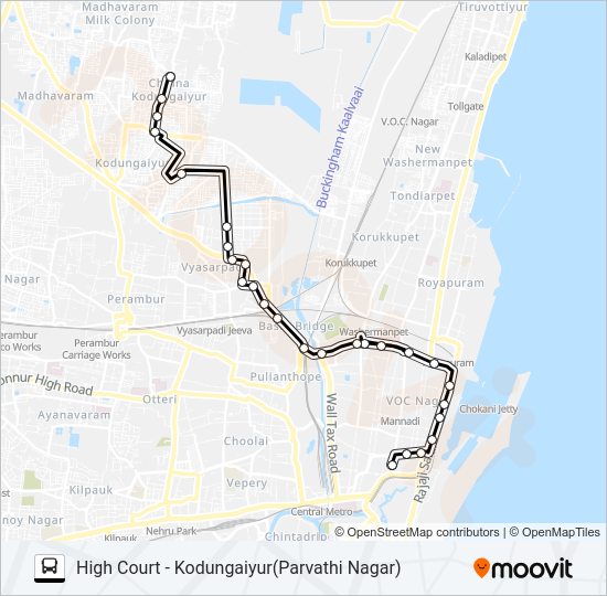 33L bus Line Map