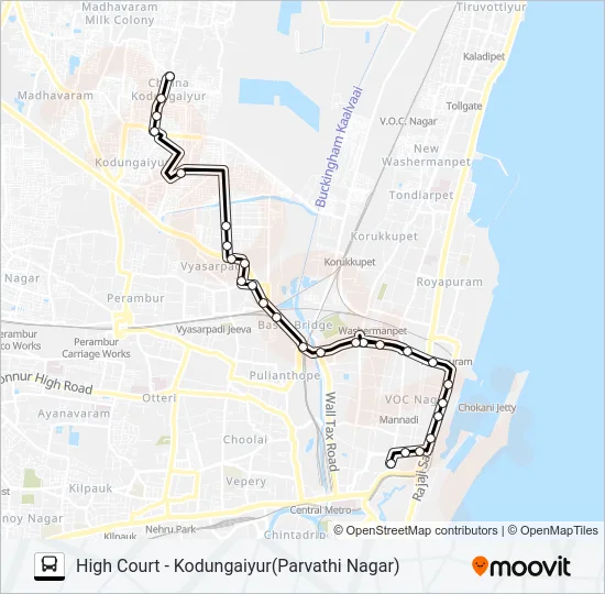 33L Bus Line Map