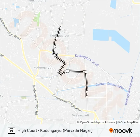 33L Bus Line Map