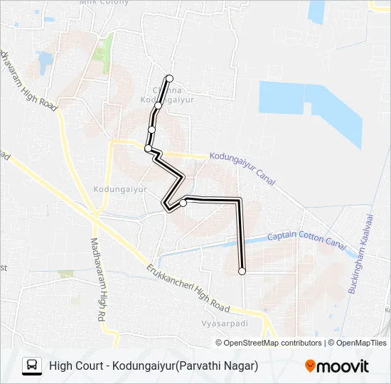 33L Bus Line Map