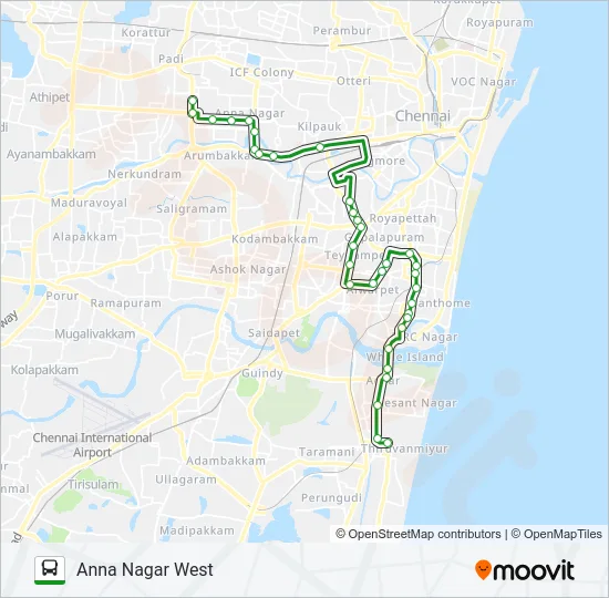 41C Bus Line Map