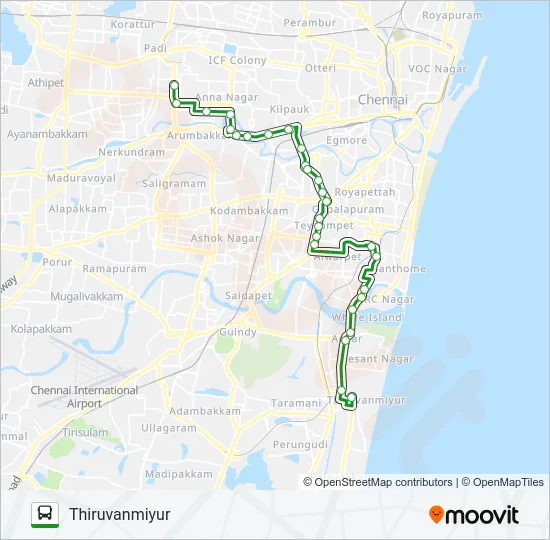 41C Bus Line Map