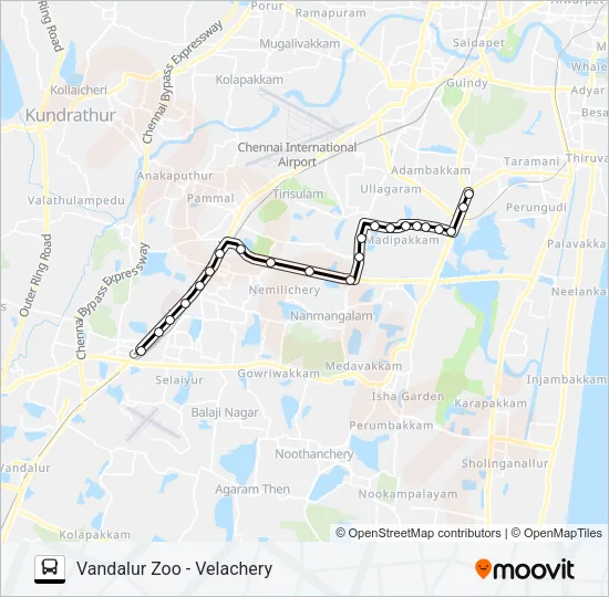 91C Bus Line Map