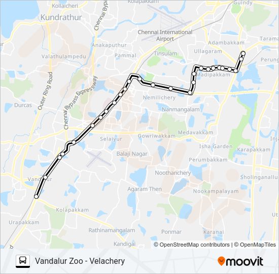 91C bus Line Map