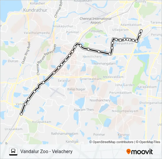 91C Bus Line Map