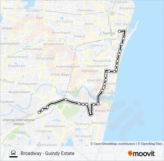 21GCT Bus Line Map