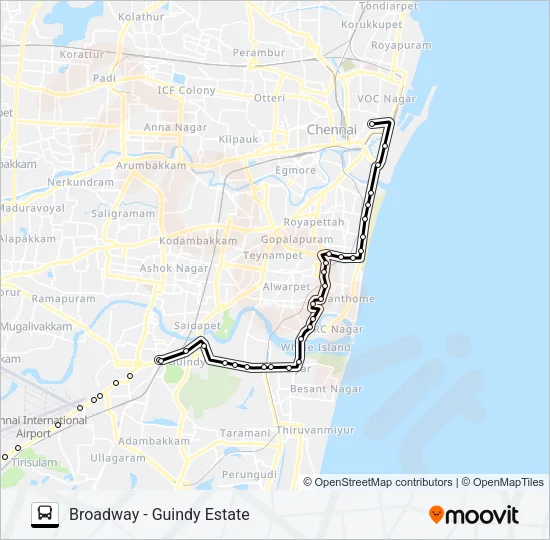21GCT Bus Line Map