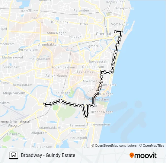 21GCT Bus Line Map